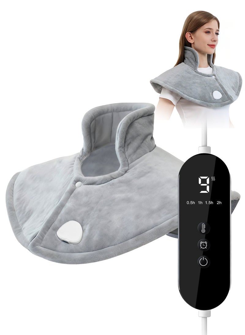 نكومي وسادة تدفئة كهربائية، وسادة تدفئة للرقبة والكتفين والظهر والبطن، تدليك لتخفيف الآلام، تدليك للعلاج الطبيعي - Image 1